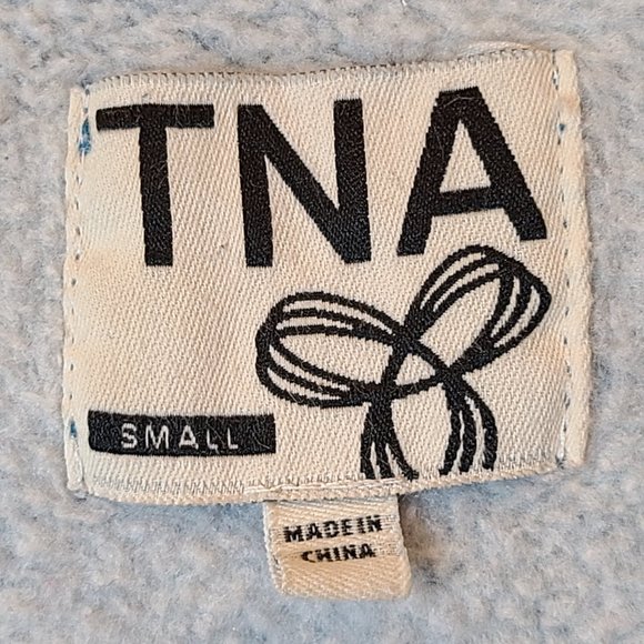 Aritzia TNA Hoodie Sweatshirt Blue Womens Small - Picture 4 of 6